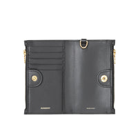 Portefeuille en cuir Monogram avec dragonne amovible - Black
