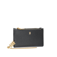 Portefeuille en cuir Monogram avec dragonne amovible - Black