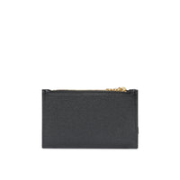 Portefeuille en cuir Monogram avec dragonne amovible - Black