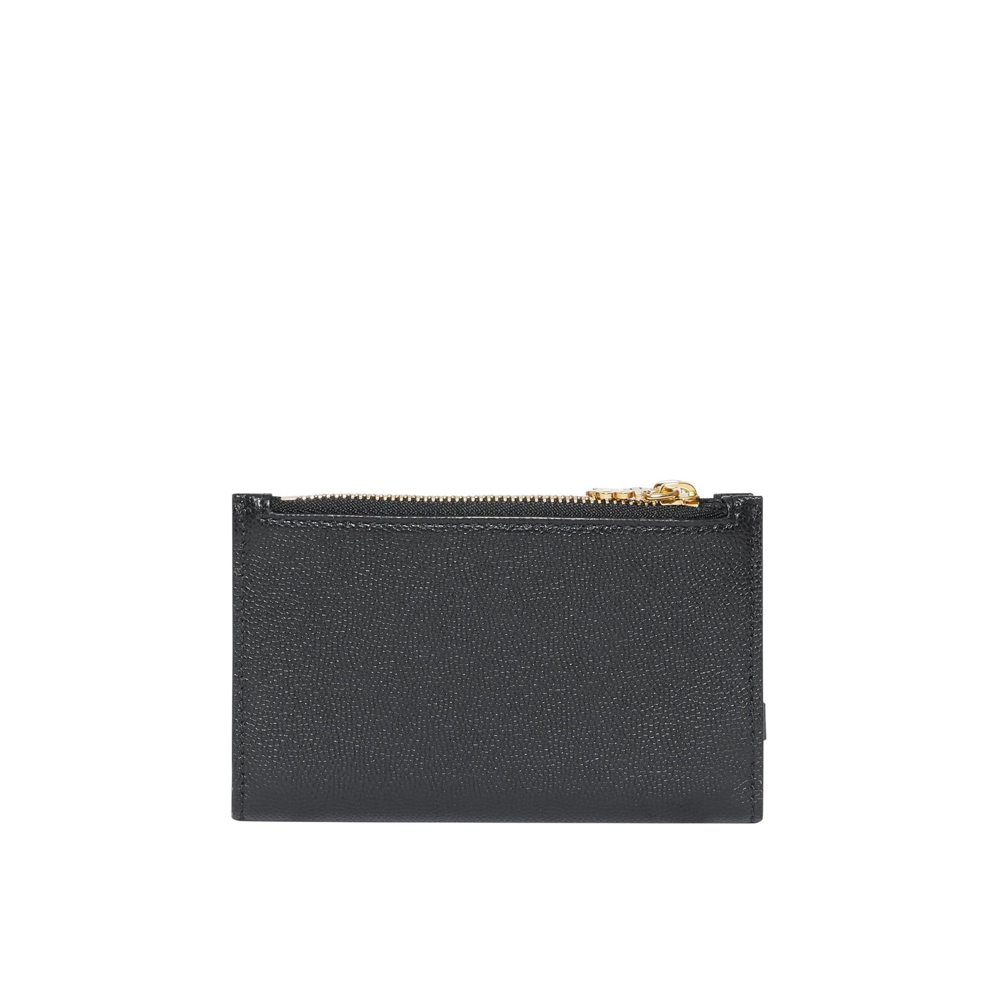 Portefeuille en cuir Monogram avec dragonne amovible - Black
