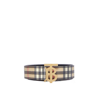 Ceinture en toile écologique Vintage check et Monogram - Archive Beige