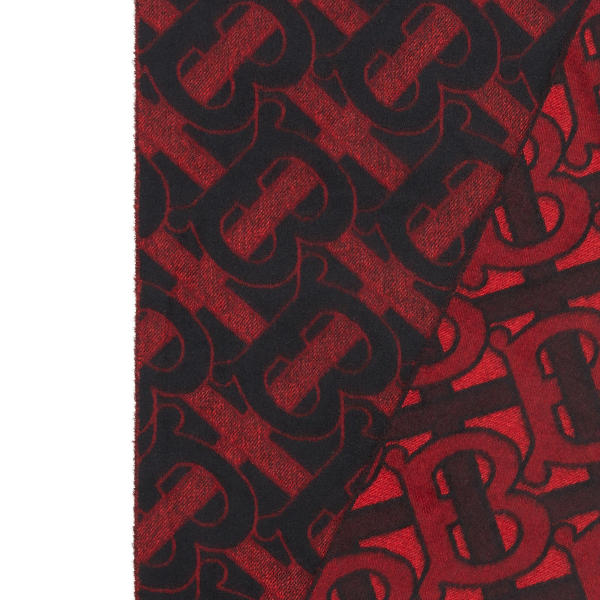 Écharpe en jacquard de cachemire Monogram - Crimson