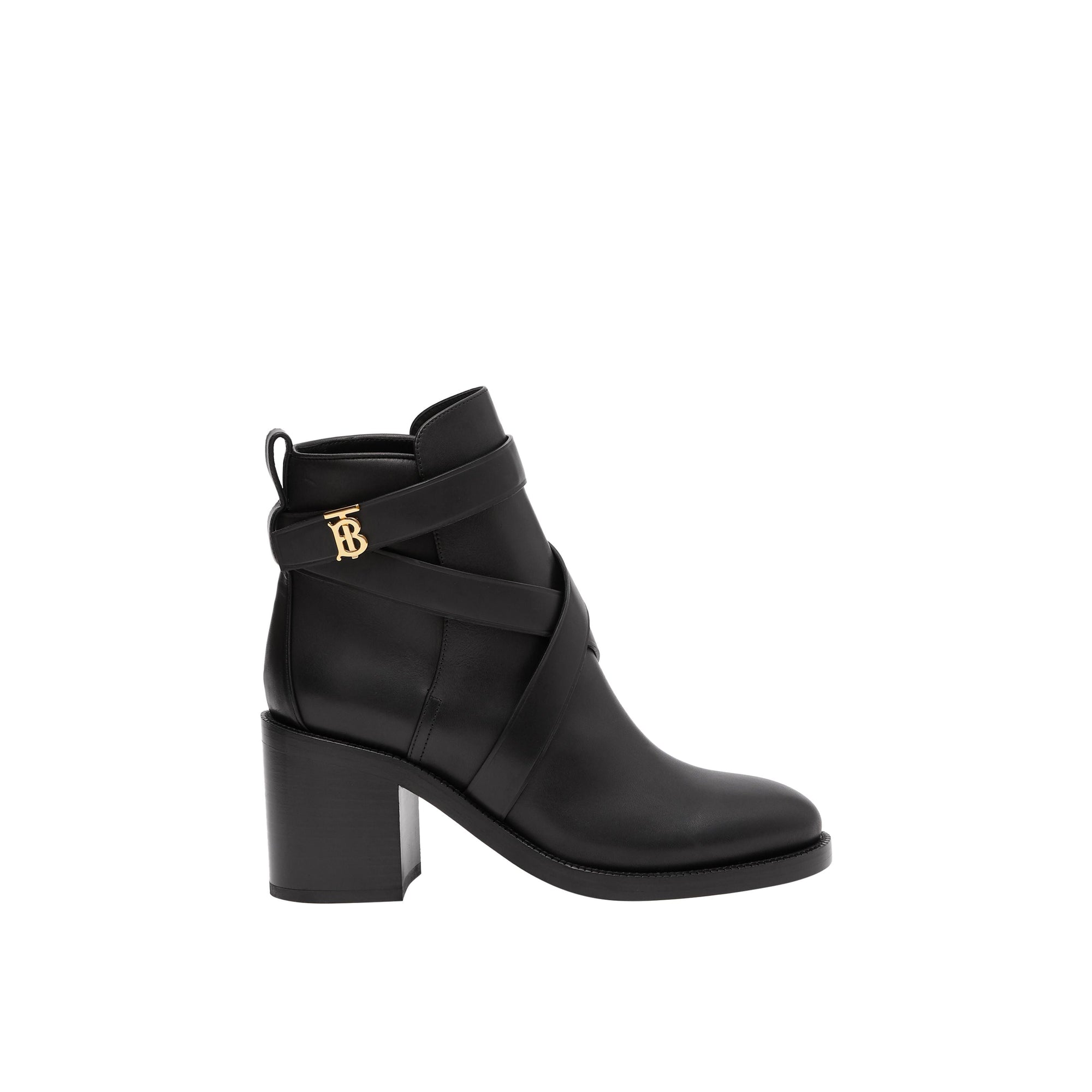 Bottines en cuir Monogram - Black