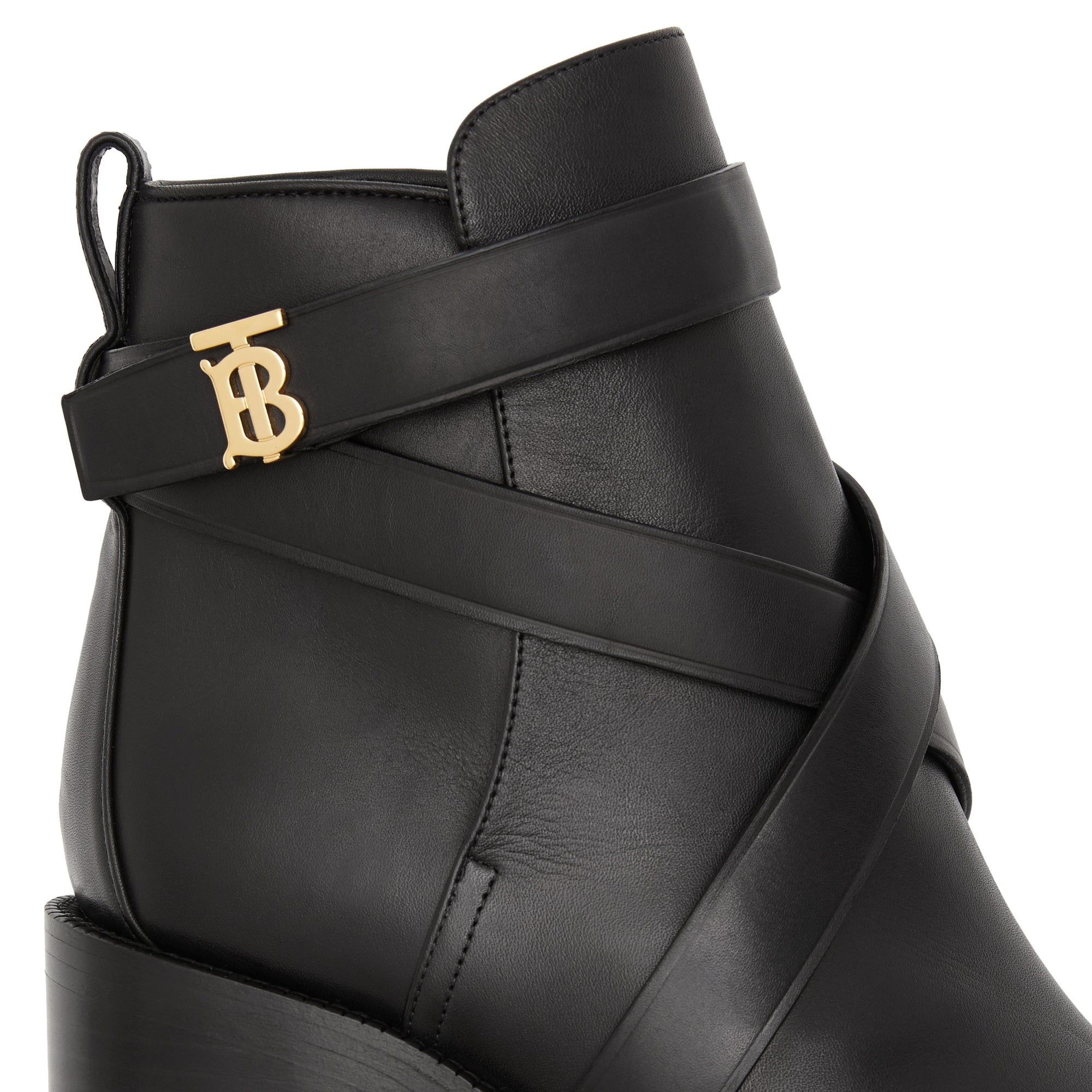 Bottines en cuir Monogram - Black