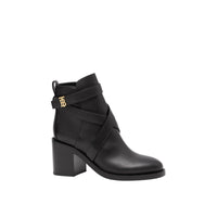 Bottines en cuir Monogram - Black