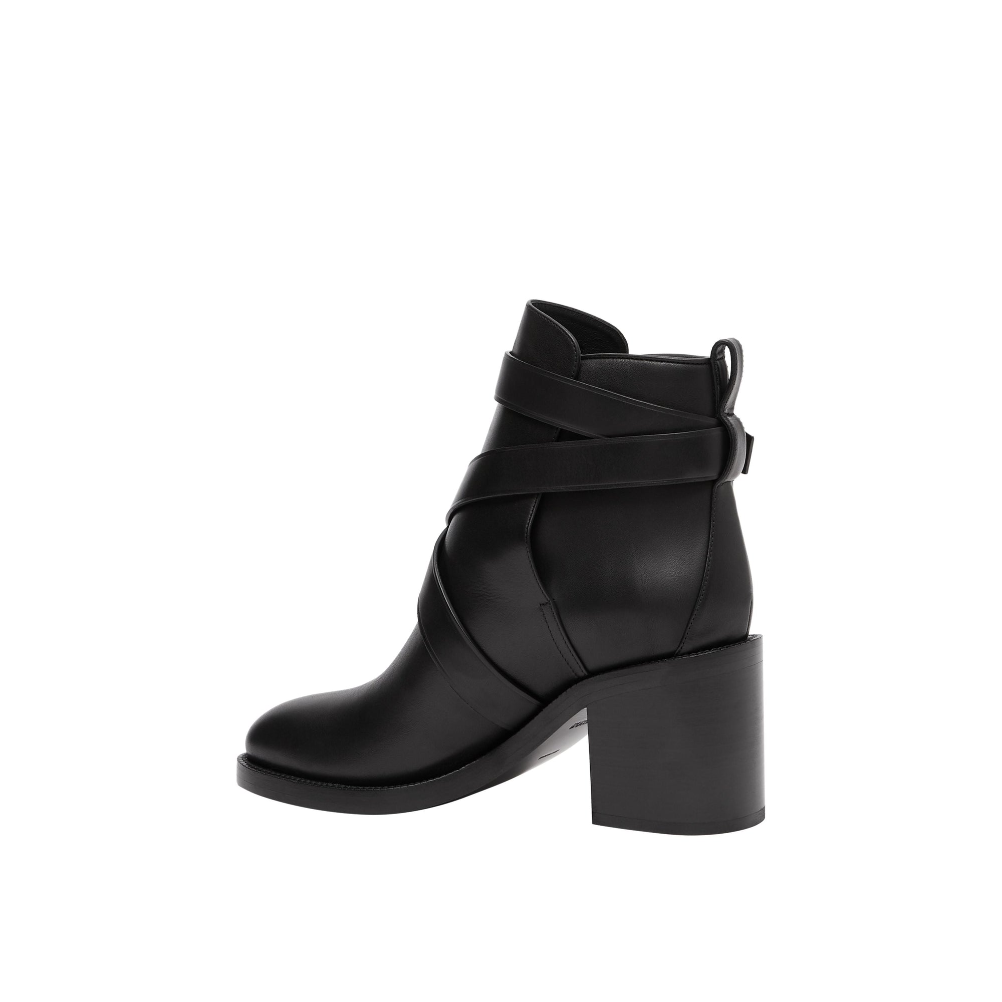 Bottines en cuir Monogram - Black
