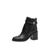 Bottines en cuir Monogram - Black