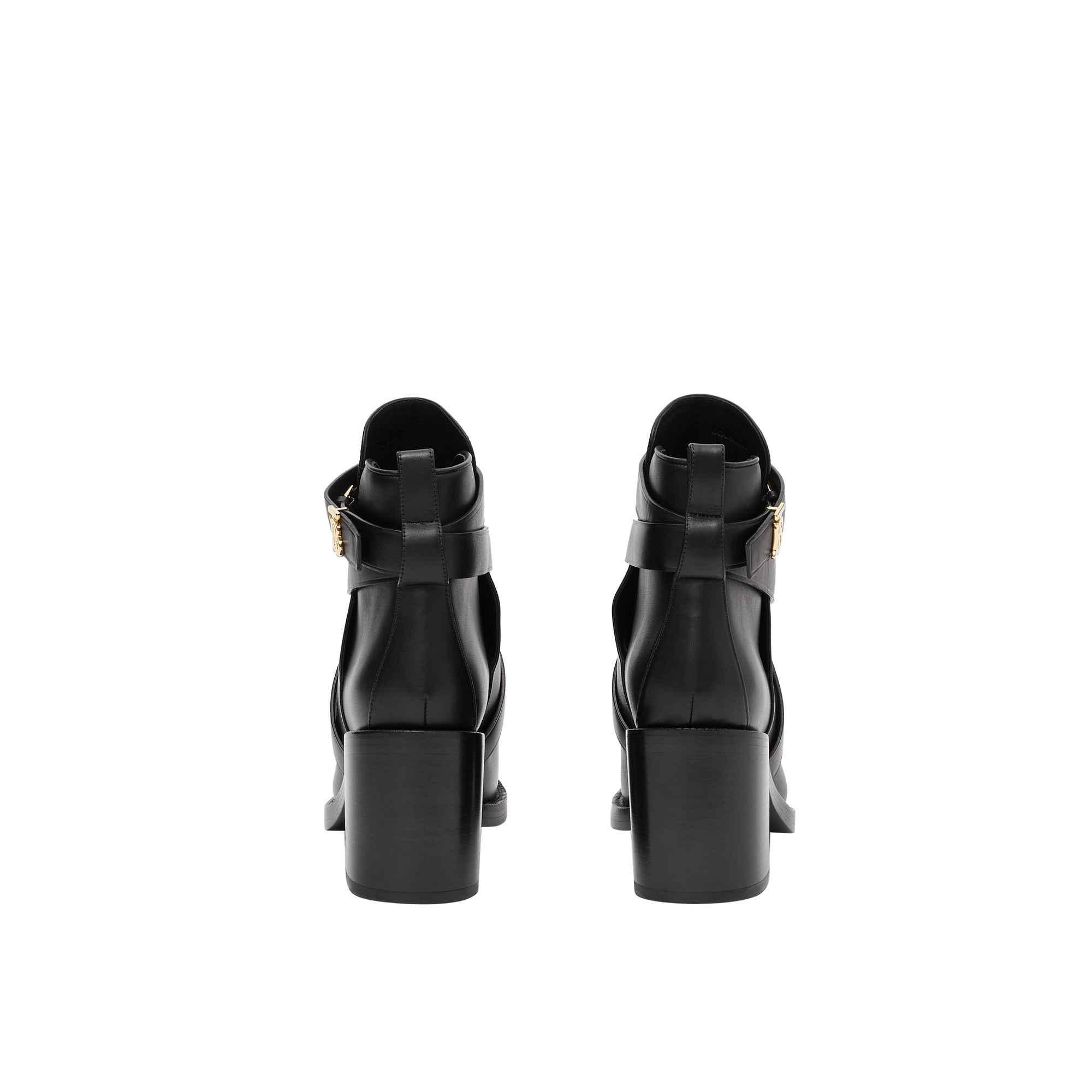 Bottines en cuir Monogram - Black
