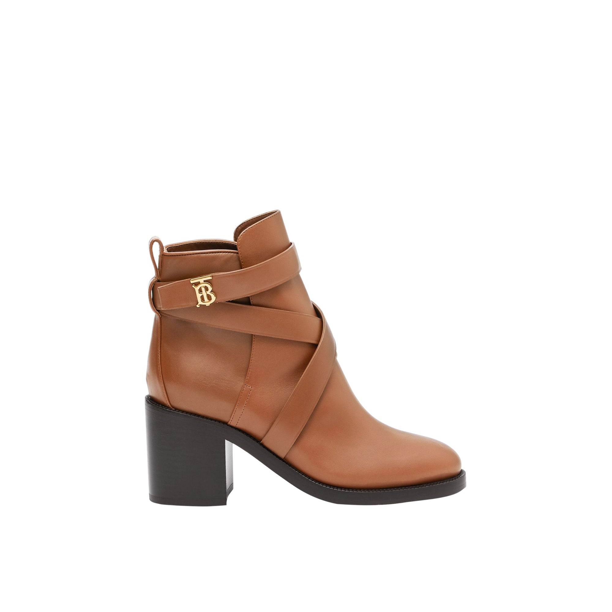 Bottines en cuir Monogram - Tan