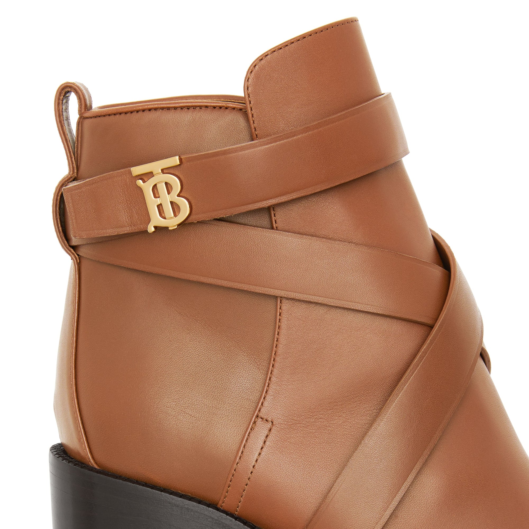Bottines en cuir Monogram - Tan