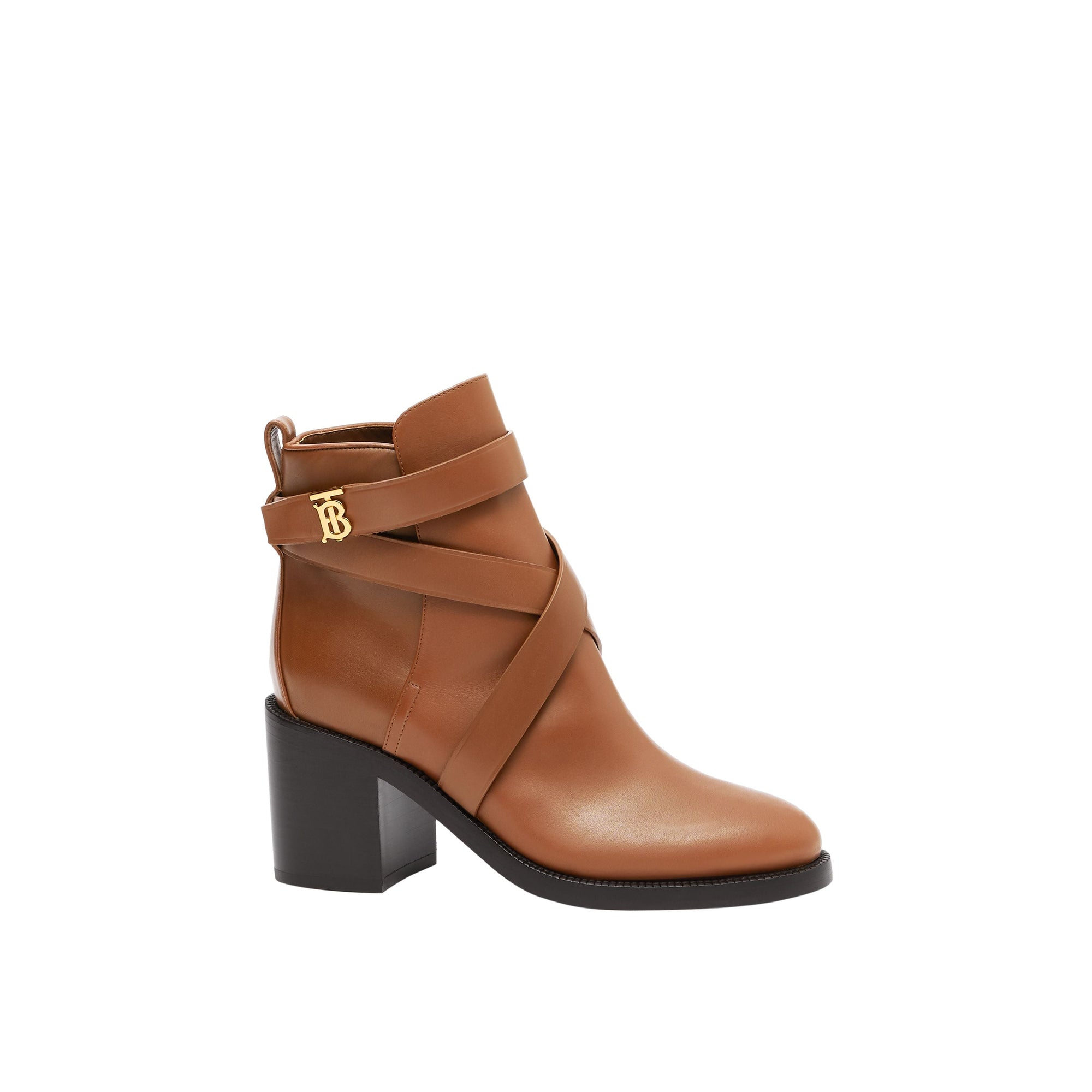 Bottines en cuir Monogram - Tan