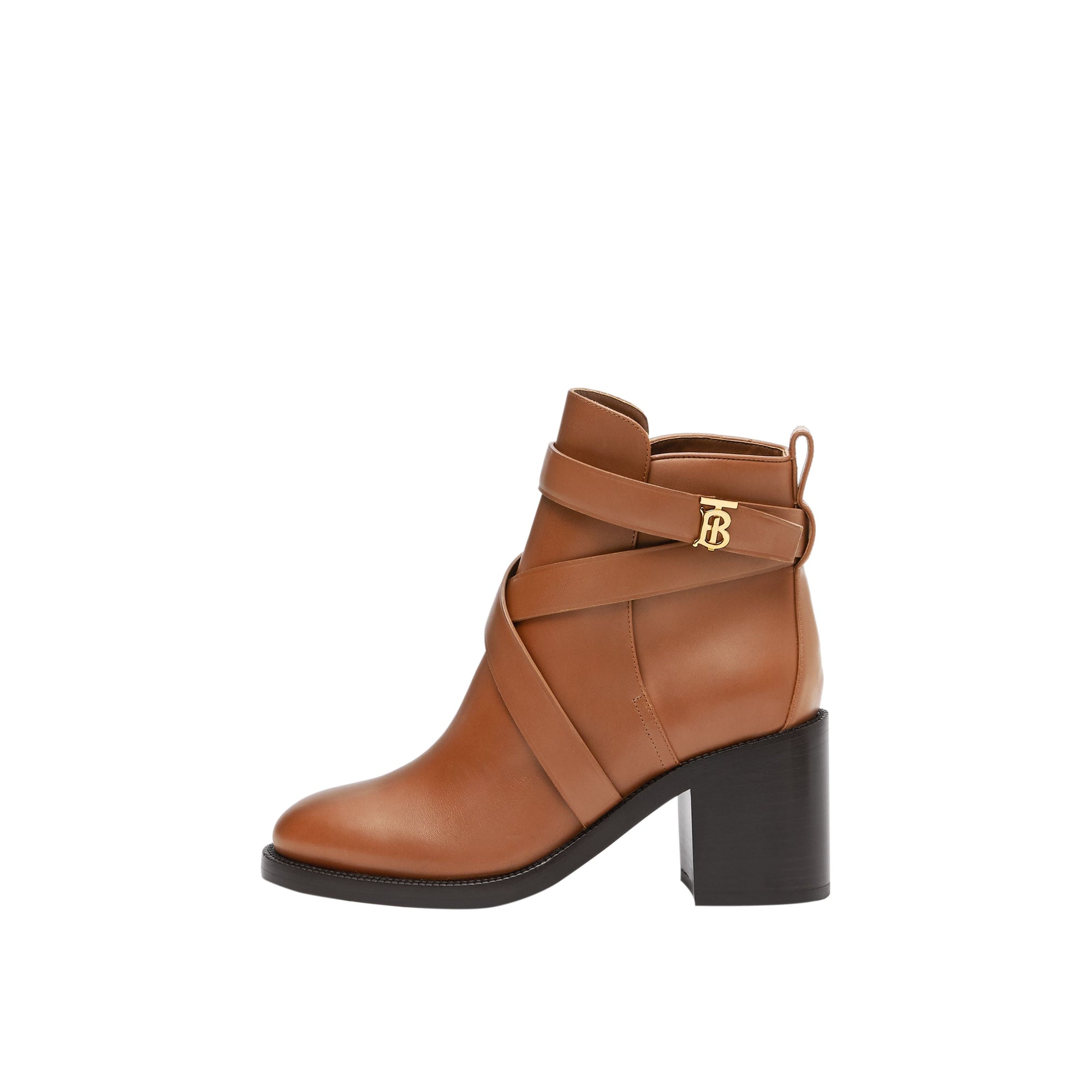 Bottines en cuir Monogram - Tan