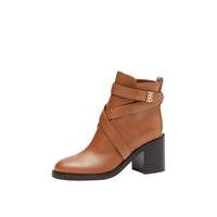 Bottines en cuir Monogram - Tan