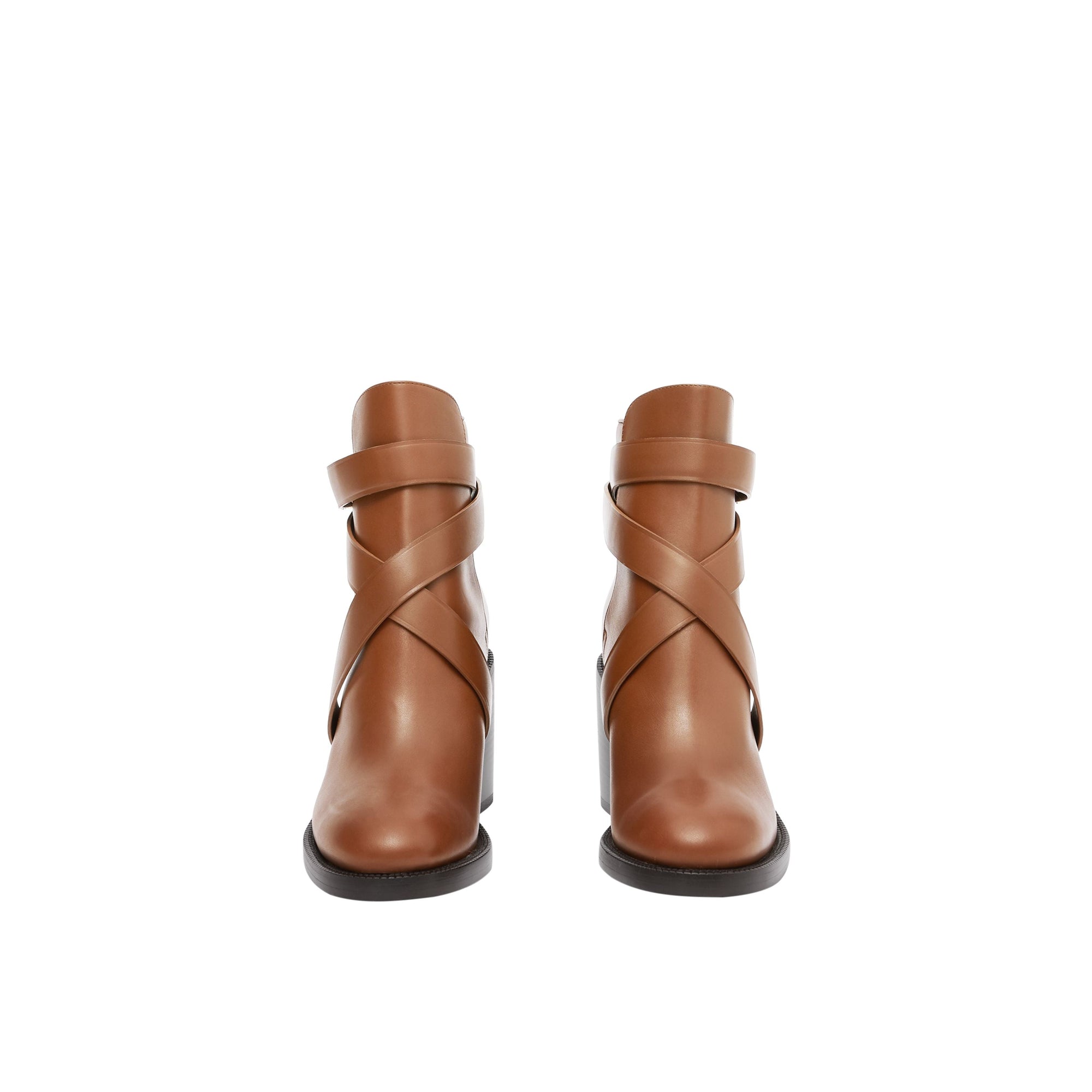 Bottines en cuir Monogram - Tan