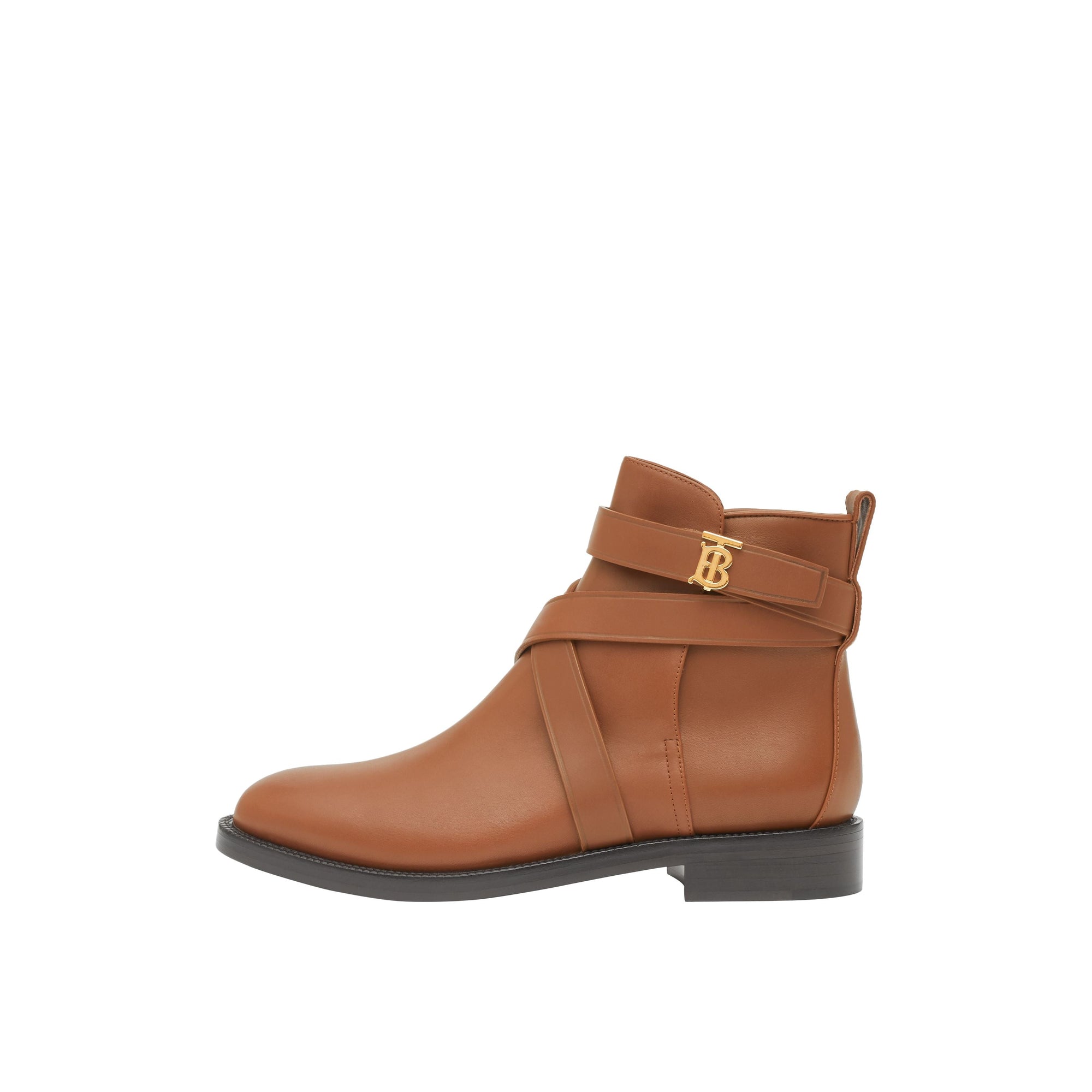 Bottines en cuir Monogram - Tan