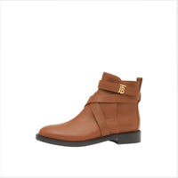 Bottines en cuir Monogram - Tan