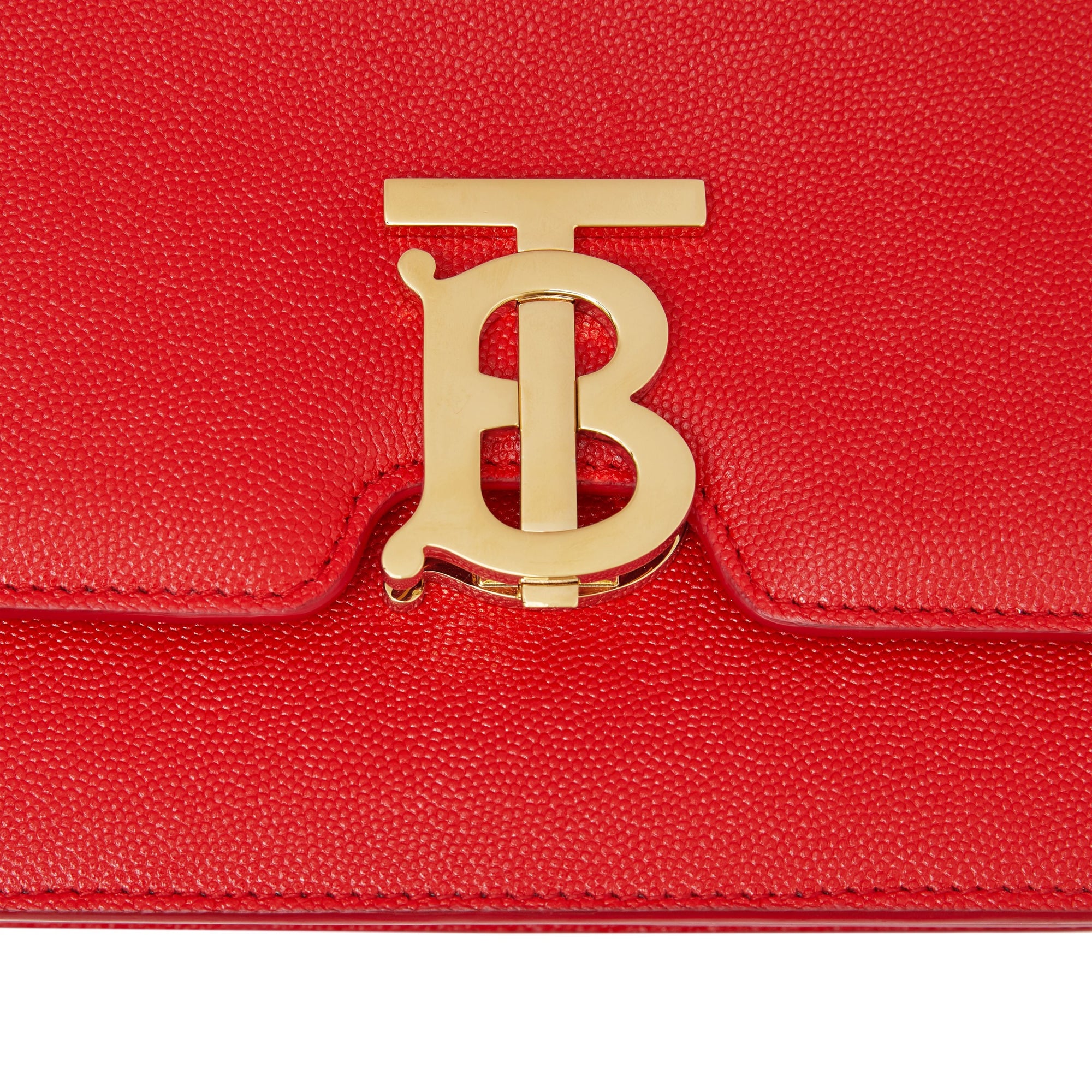 Petit sac TB en cuir grainé - Bright Red