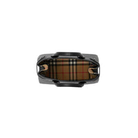Petit sac The Banner en cuir avec Vintage check - Black