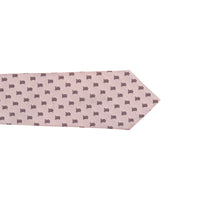 Cravate classique en jacquard de soie Monogram - Pale Pink