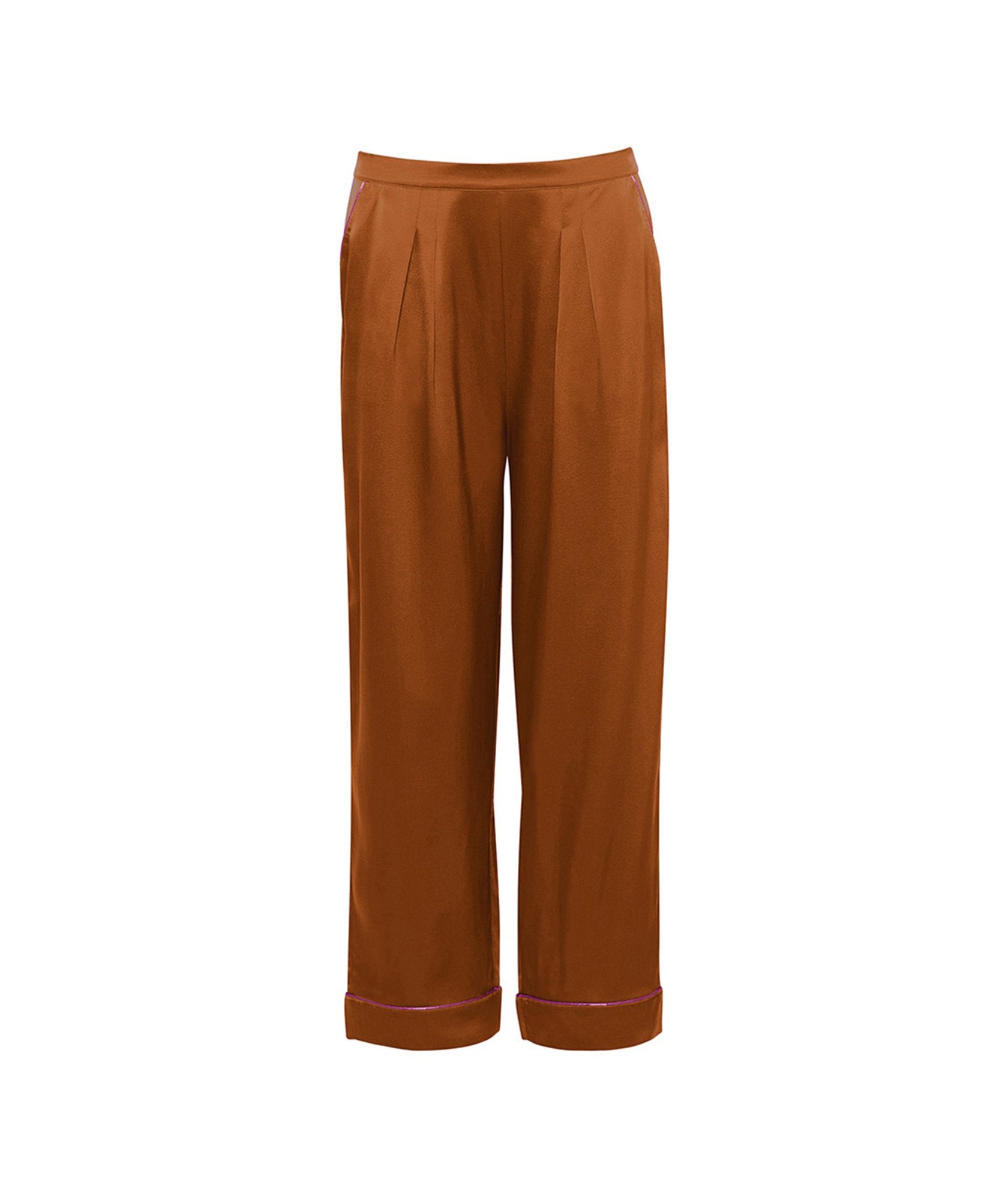 Pantalon Passport - Noisette & Rouge