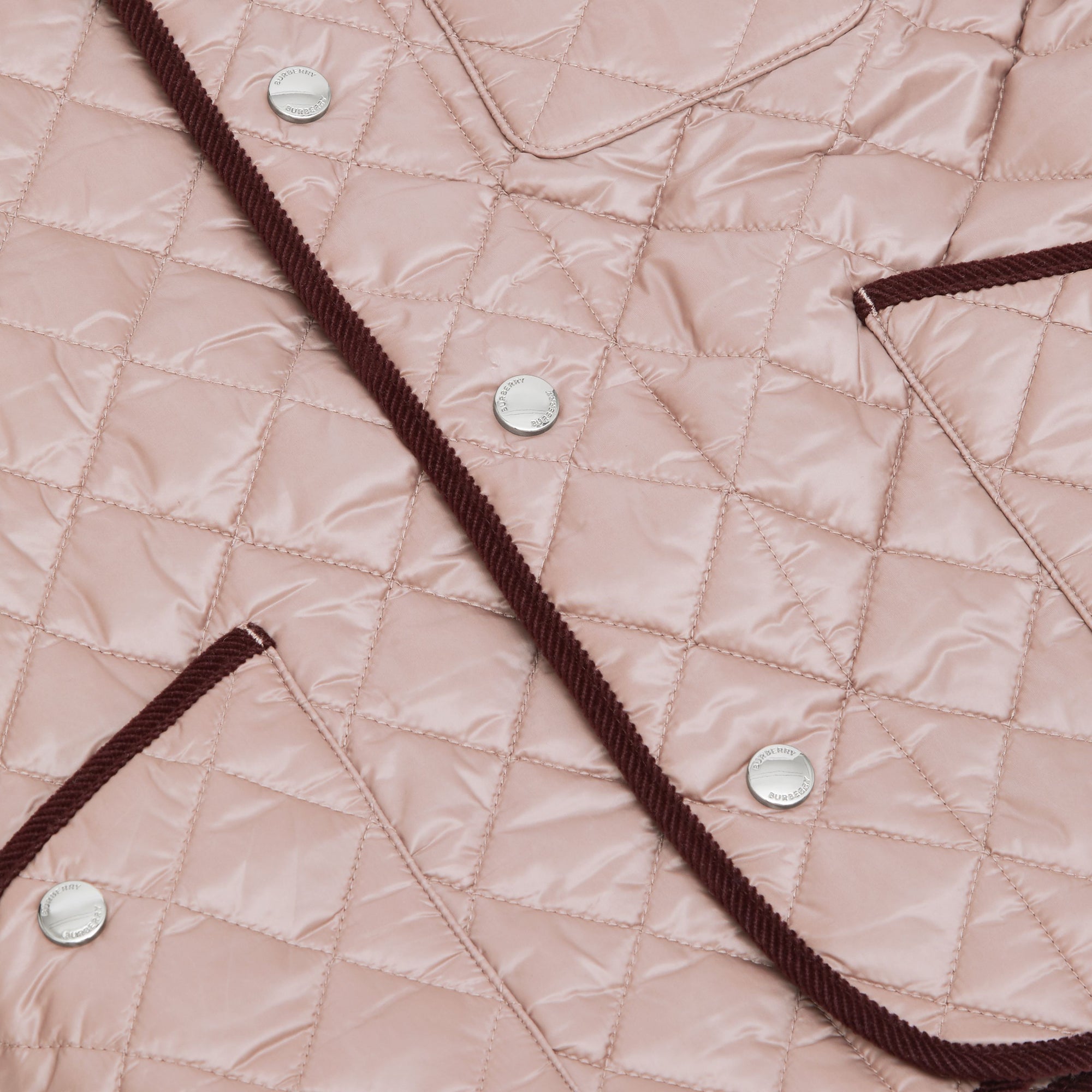 Veste légère matelassée avec velours côtelé - Grey Mink