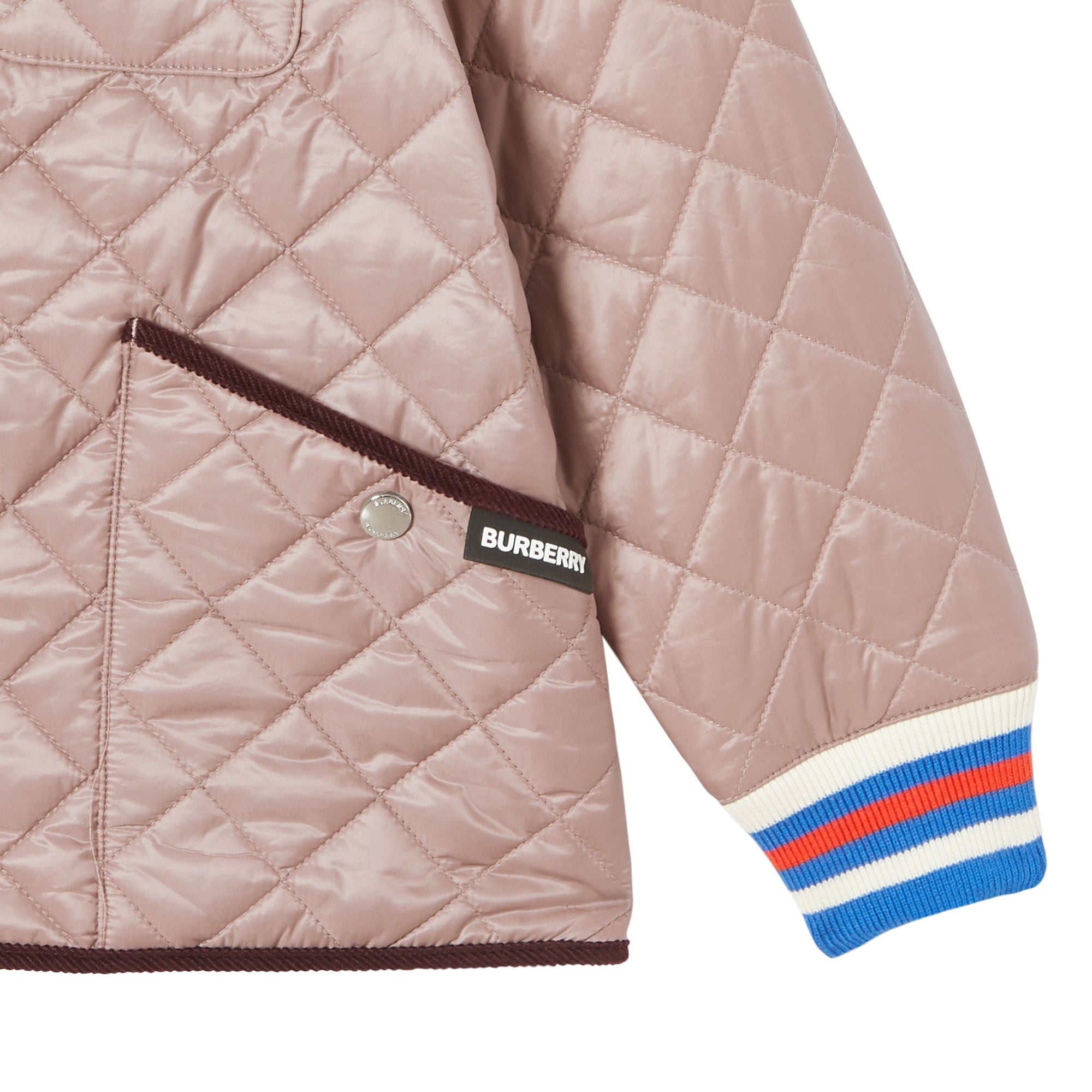 Veste légère matelassée avec velours côtelé - Grey Mink