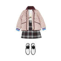 Veste légère matelassée avec velours côtelé - Grey Mink