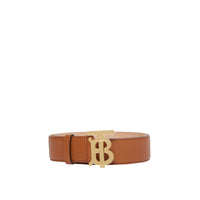 Ceinture en cuir Monogram - Tan