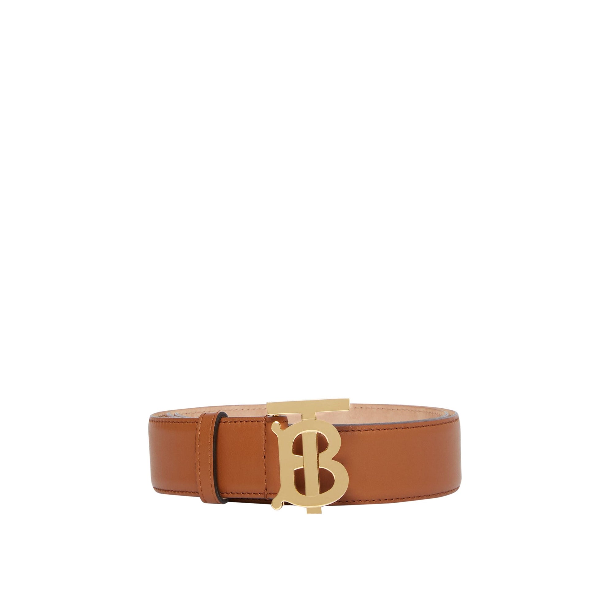 Ceinture en cuir Monogram - Tan
