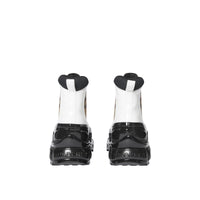 Bottines Chelsea en toile enduite avec Vintage check - White & Archive Beige