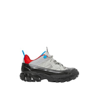 Sneakers Arthur en nylon et cuir velours - Grey & Red