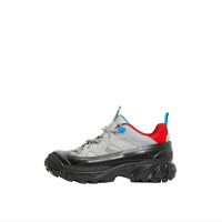 Sneakers Arthur en nylon et cuir velours - Grey & Red