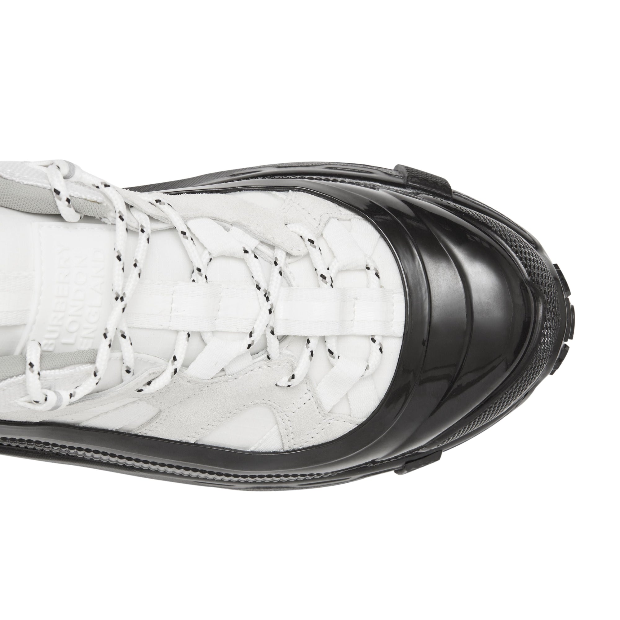 Sneakers Arthur en nylon et cuir velours - White