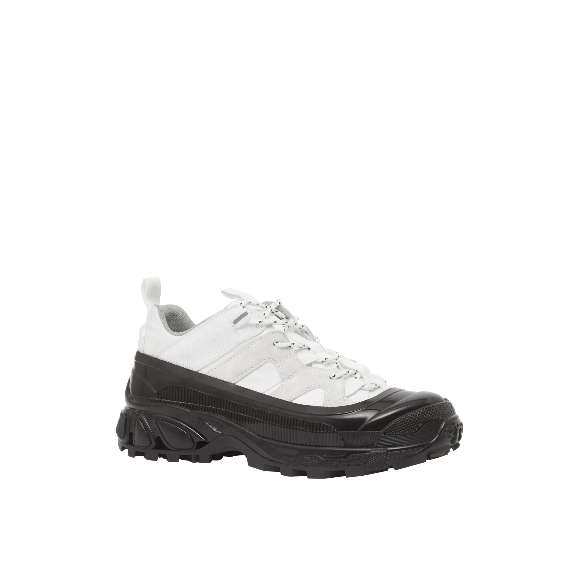 Sneakers Arthur en nylon et cuir velours - White