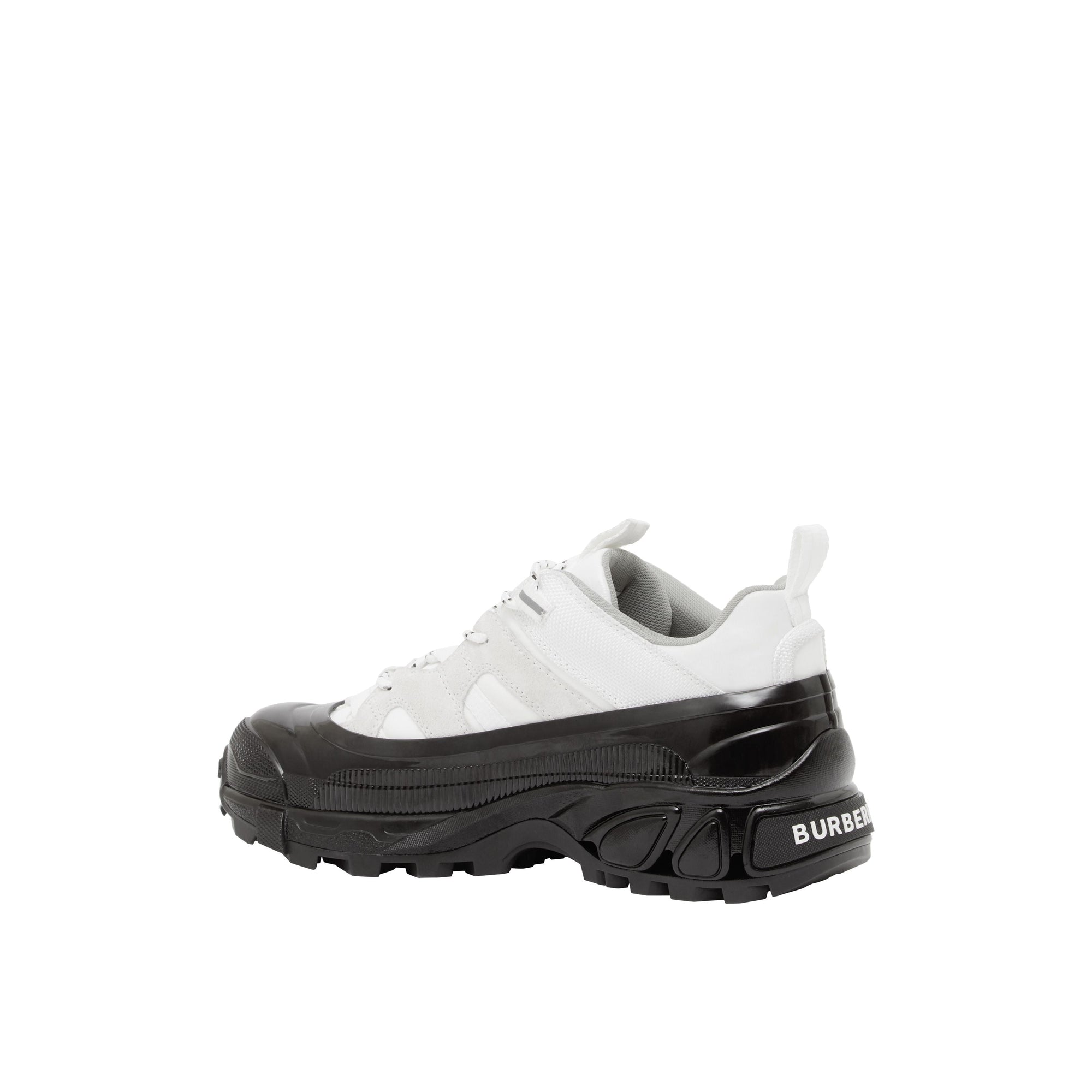 Sneakers Arthur en nylon et cuir velours - White