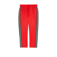 Pantalon de survêtement en jersey et néoprène à rayures - Bright Red