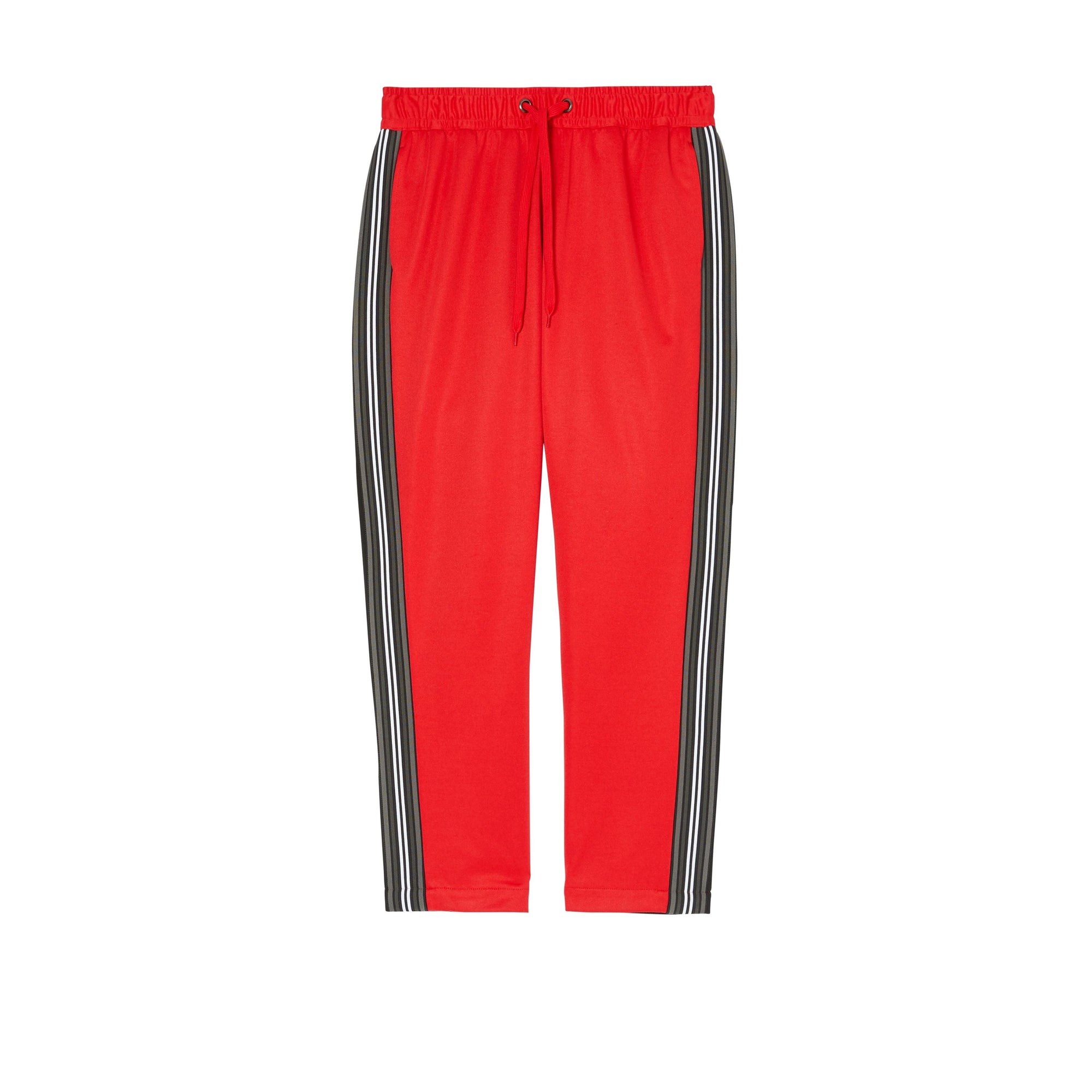 Pantalon de survêtement en jersey et néoprène à rayures - Bright Red