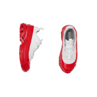 Sneakers Arthur en nylon et cuir velours - White & Red