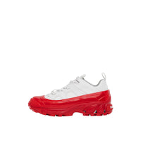 Sneakers Arthur en nylon et cuir velours - White & Red