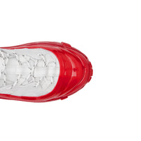 Sneakers Arthur en nylon et cuir velours - White & Red