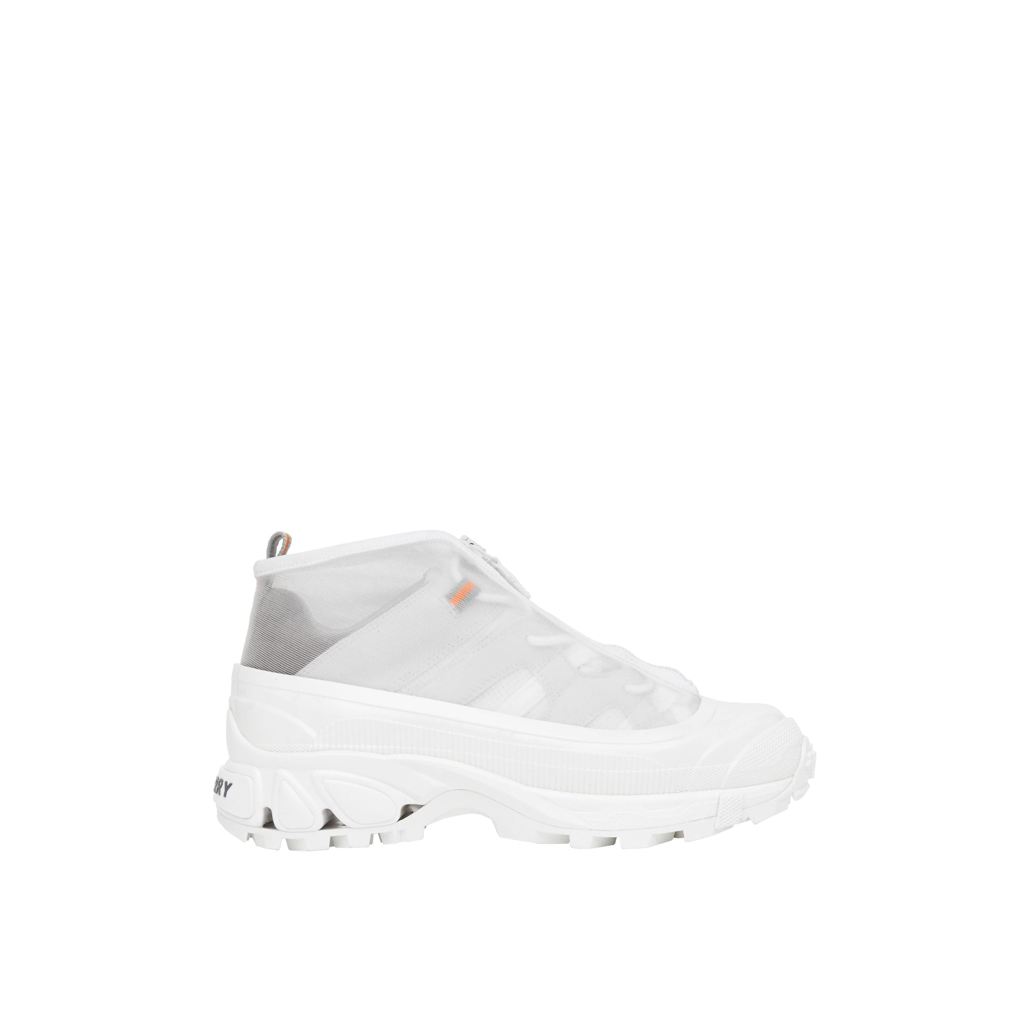 Sneakers Arthur en nylon et cuir velours - White