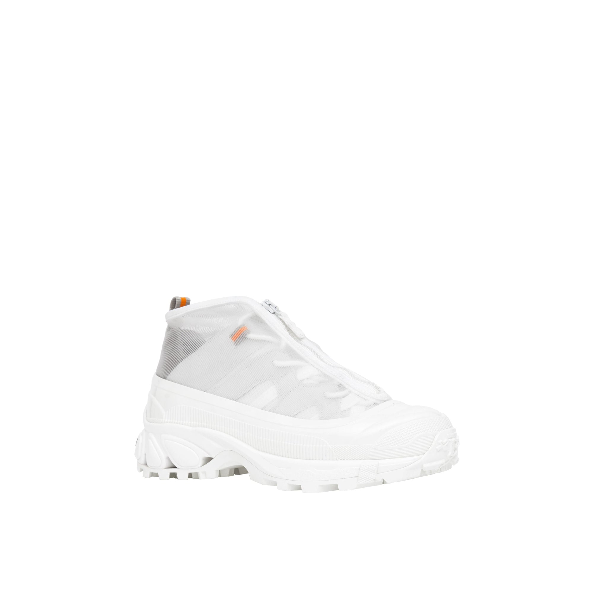 Sneakers Arthur en nylon et cuir velours - White