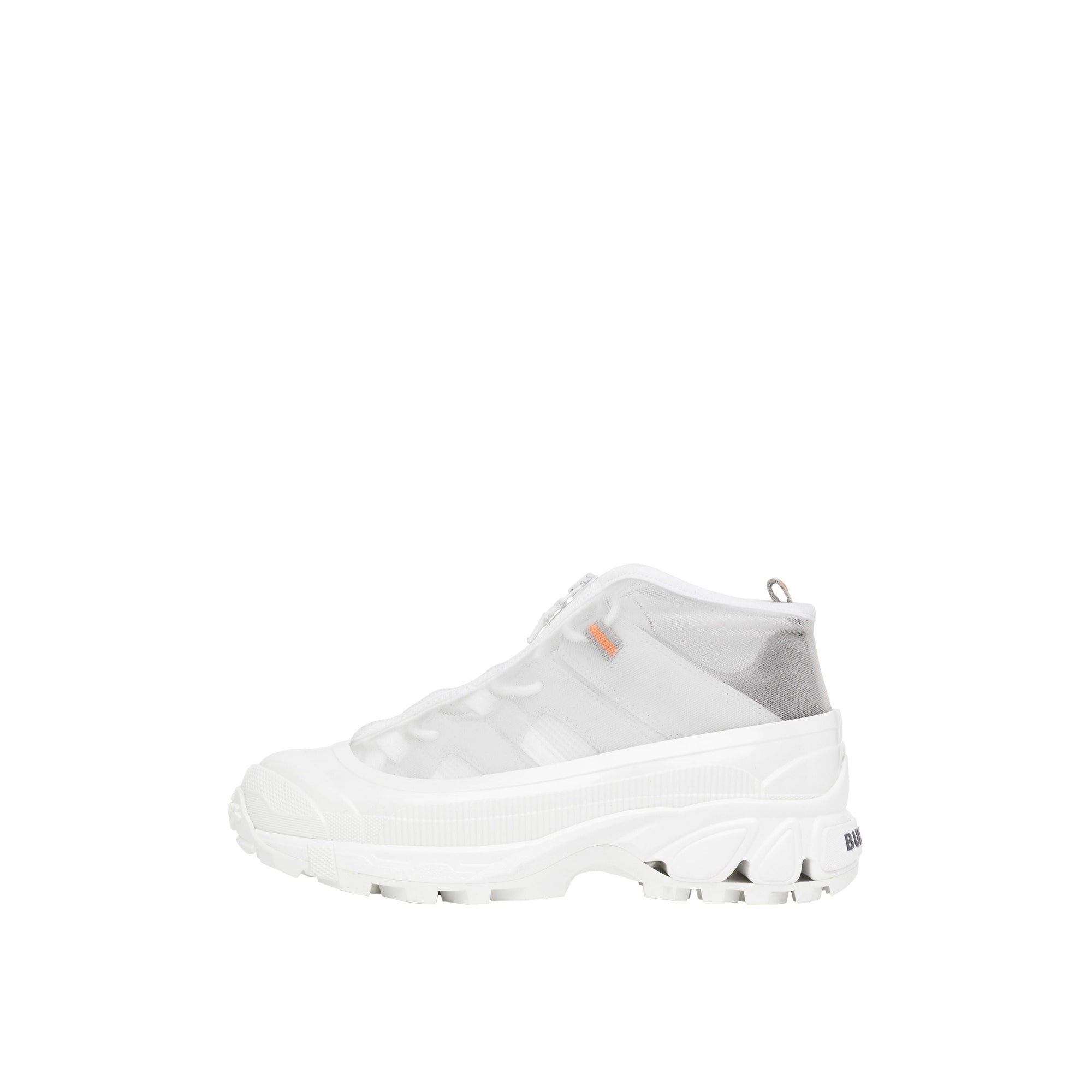 Sneakers Arthur en nylon et cuir velours - White