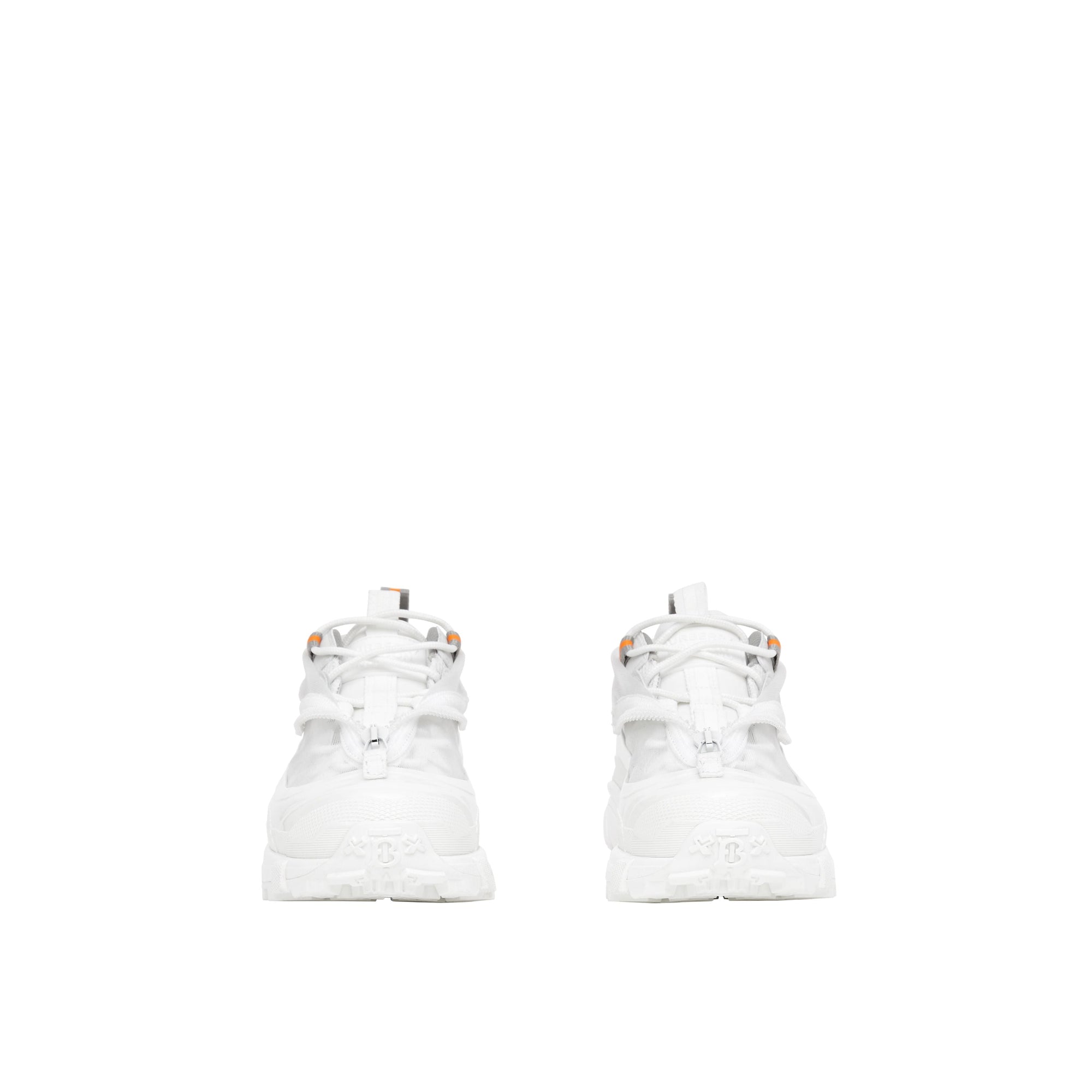 Sneakers Arthur en nylon et cuir velours - White