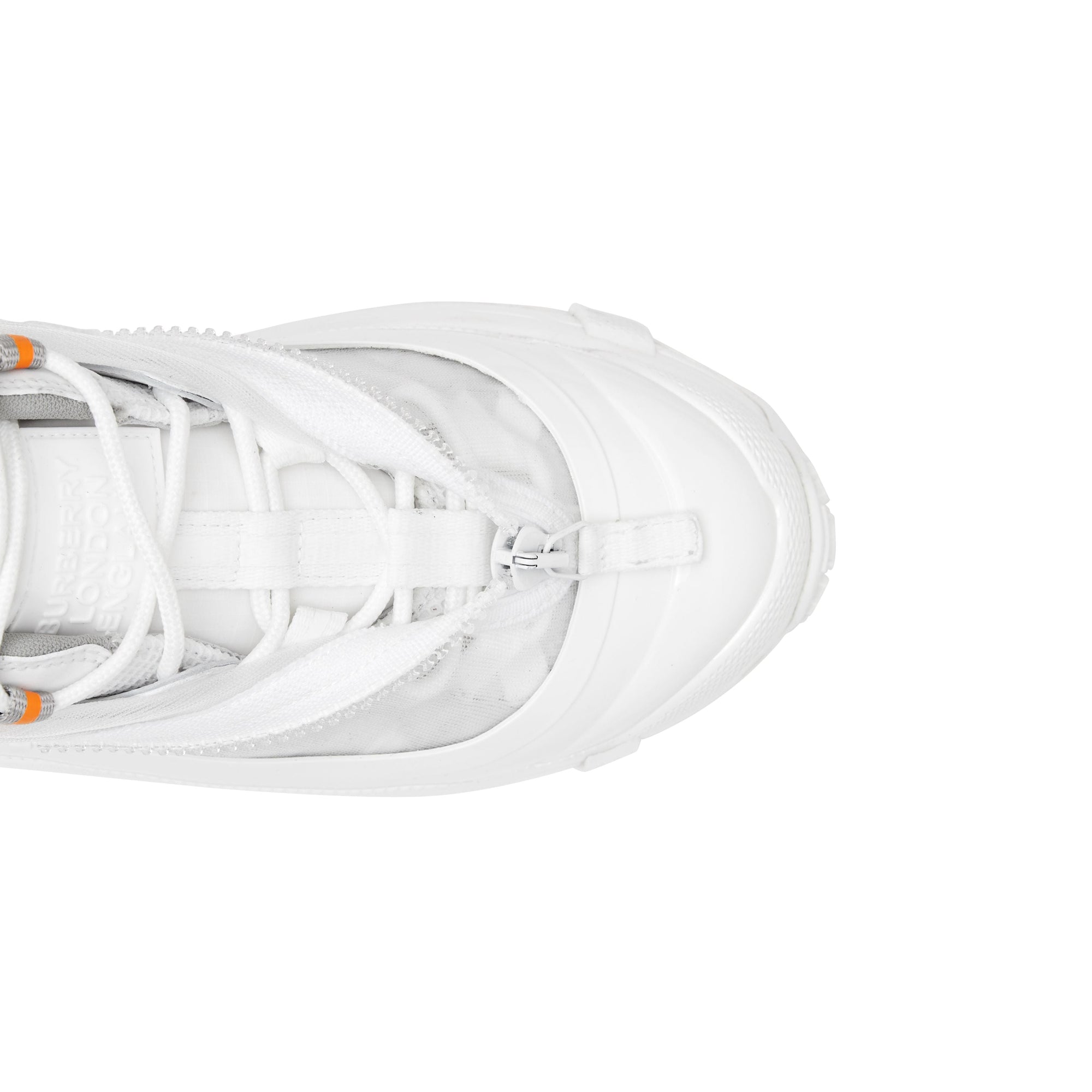 Sneakers Arthur en nylon et cuir velours - White
