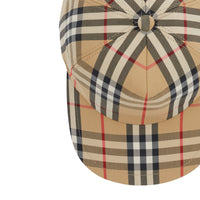 Casquette de baseball Vintage check à logo - Archive Beige