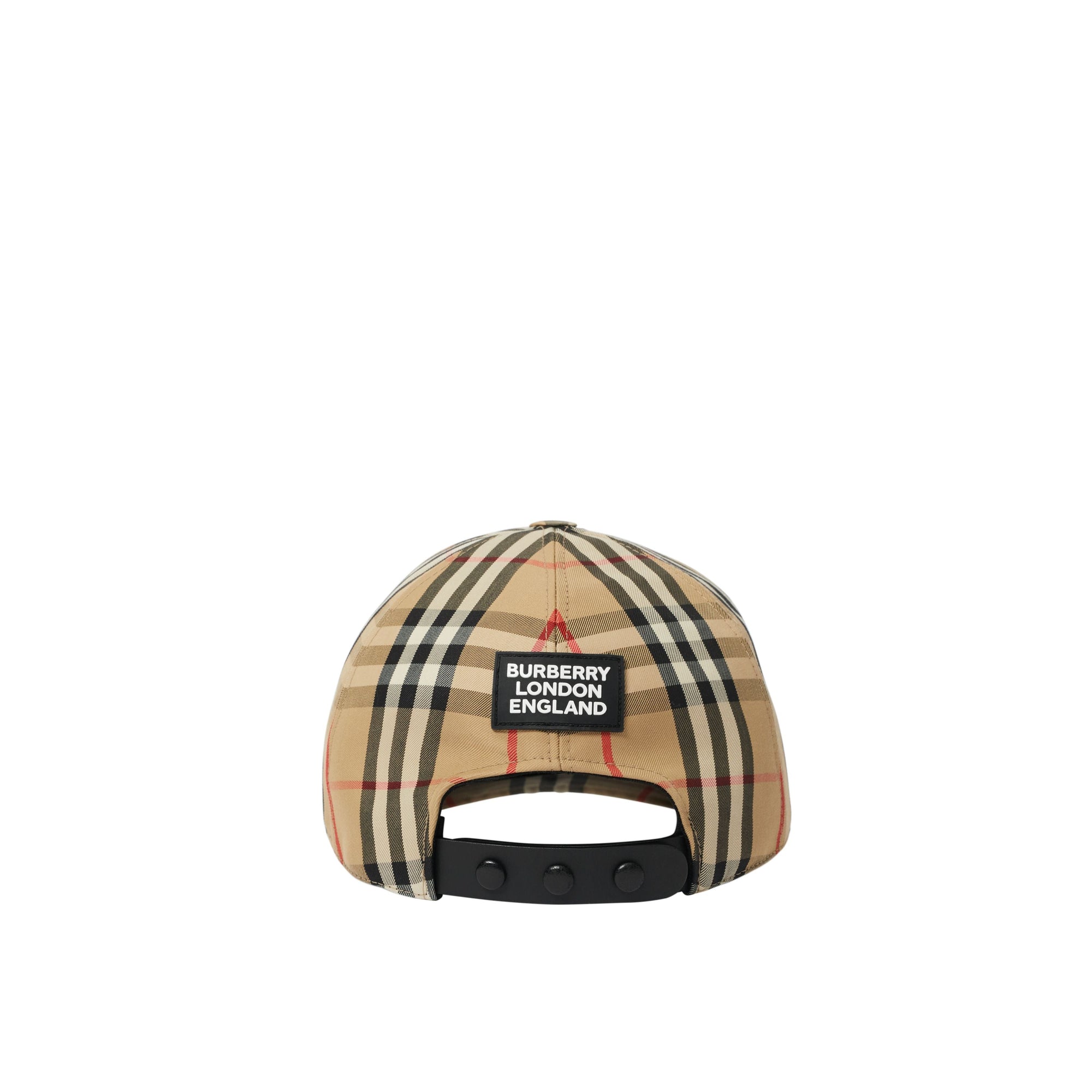 Casquette de baseball Vintage check à logo - Archive Beige