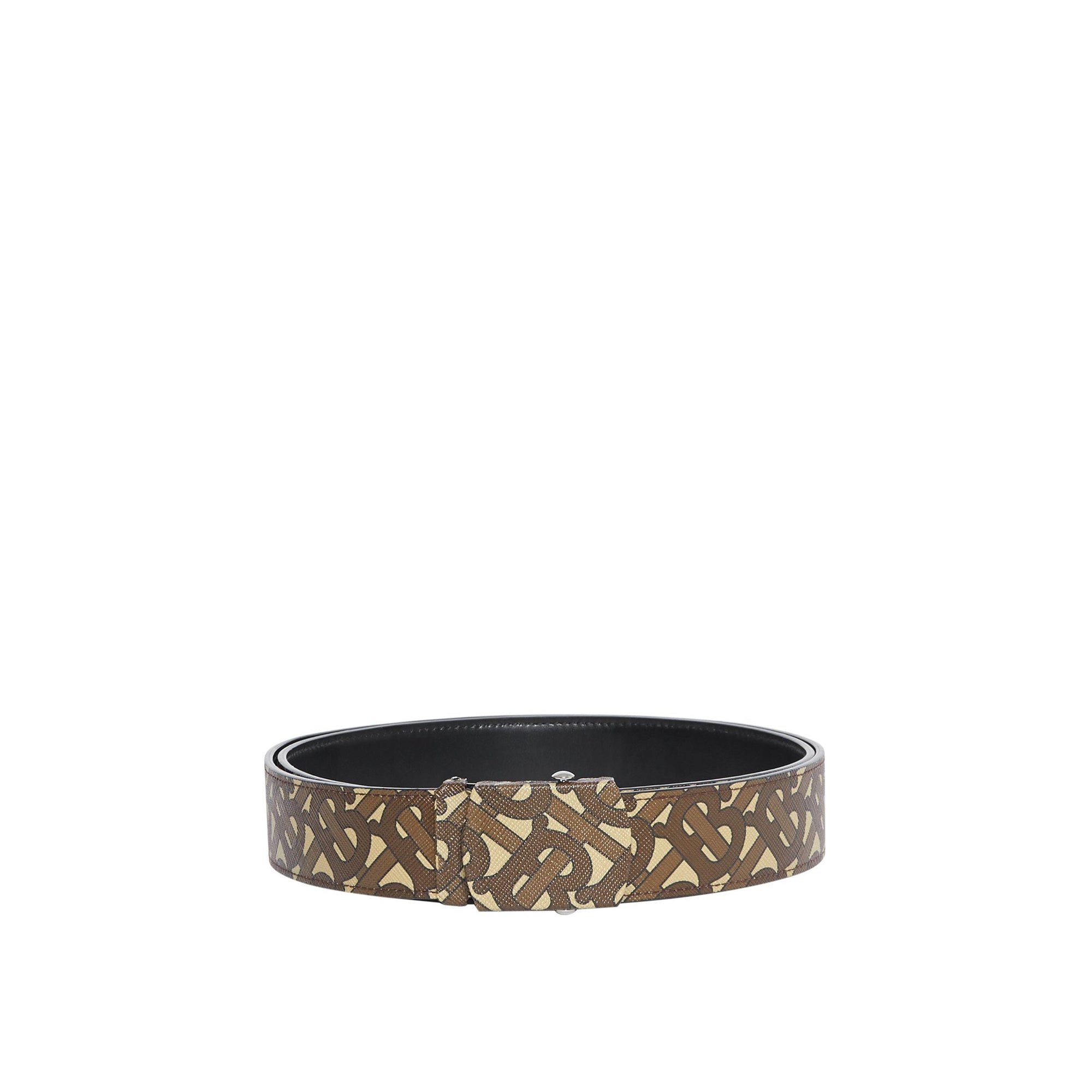 Ceinture en toile écologique Monogram - Bridle Brown