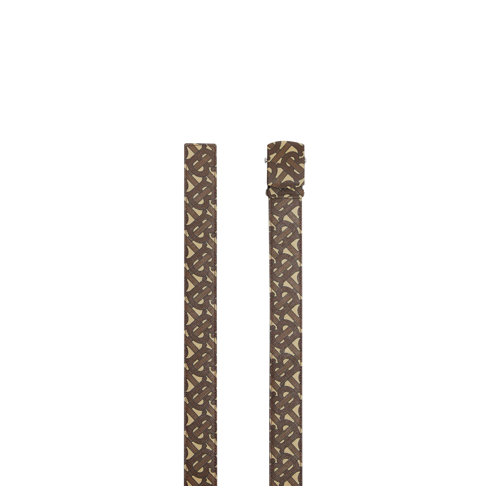 Ceinture en toile écologique Monogram - Bridle Brown