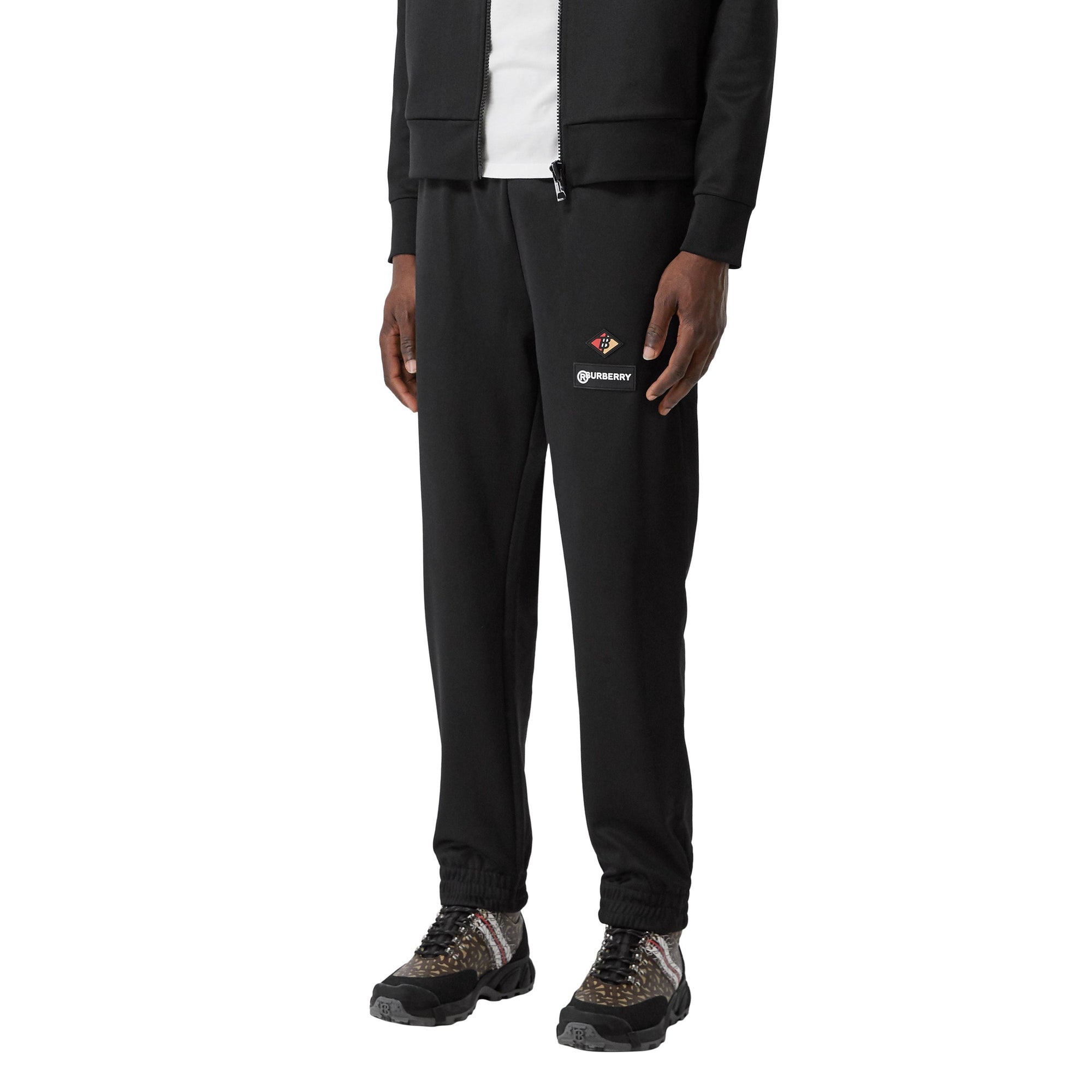 Pantalon de survêtement en jersey avec logos - Black